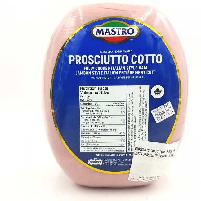 Prosciutto cotto [approx. 5.3kg]