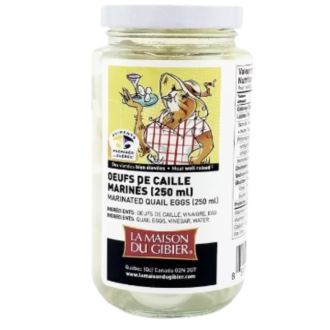 Marinated quail eggs