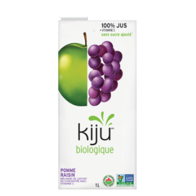Jus de pomme et raisin biologique