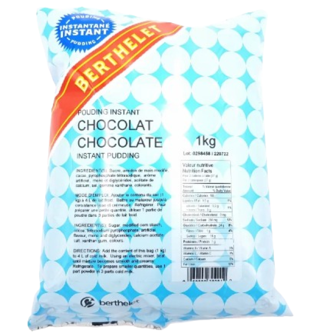 Chocolate instant pudding