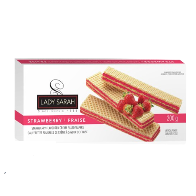 Strawberry-filled waffles