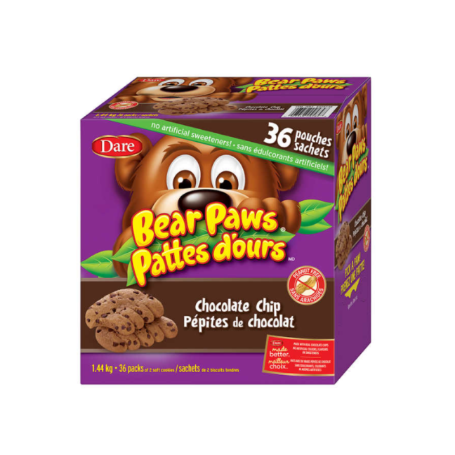Bear paws chocolate chips