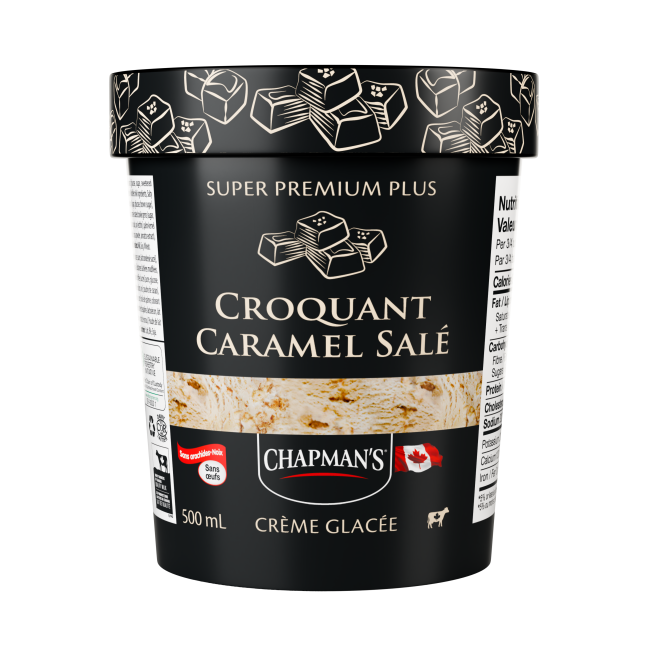 Crème glacée croquant caramel salé