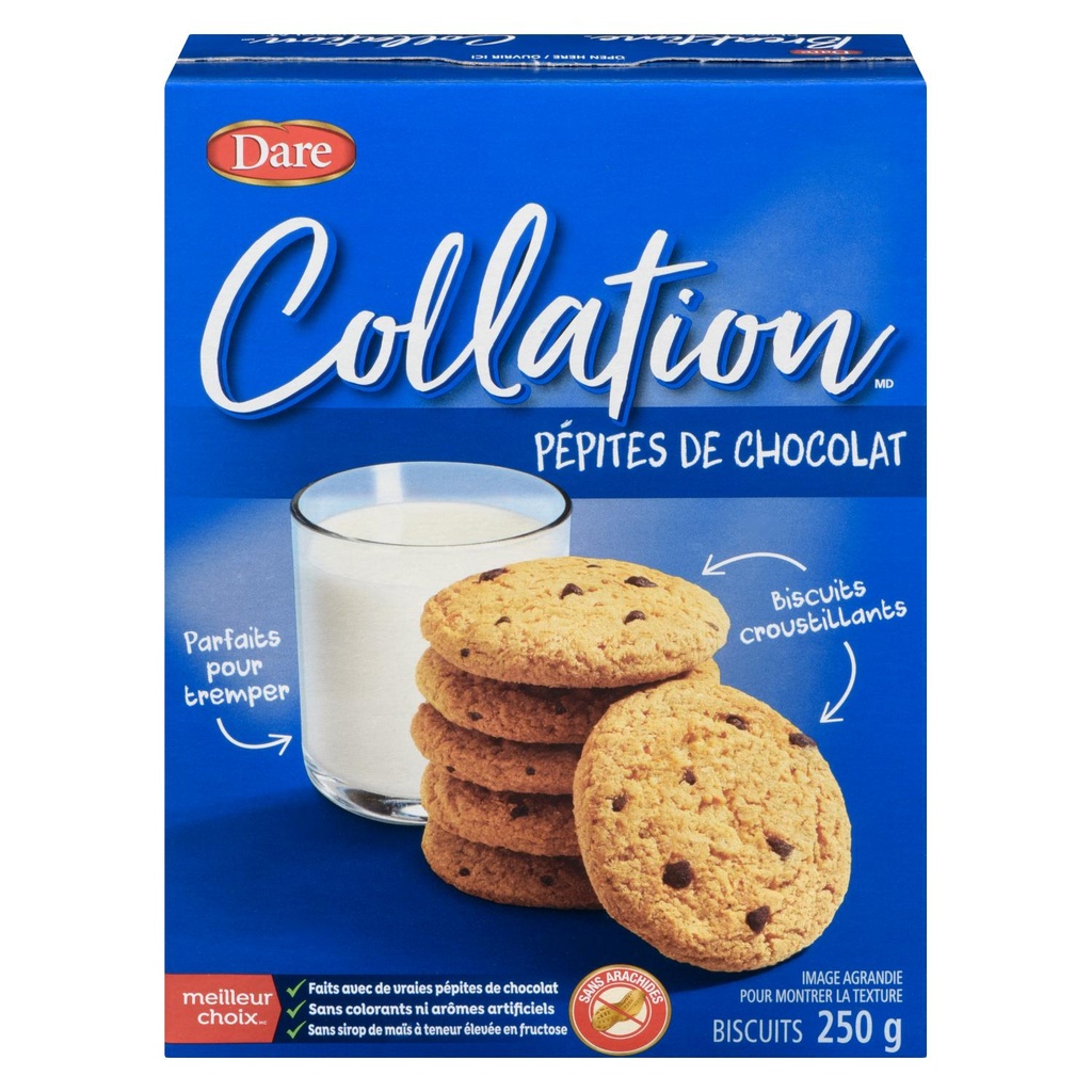 Biscuit collation pépites de chocolat 250 g