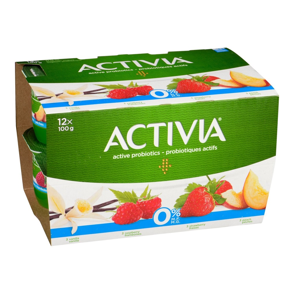 Peach Raspberry Vanilla 0% Yogurt 100 g x12