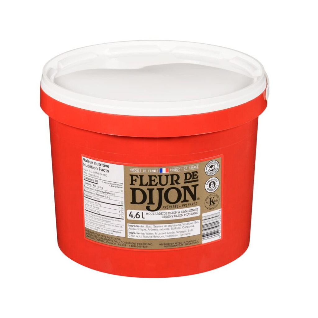 Moutarde de dijon à l'ancienne 4,6 L