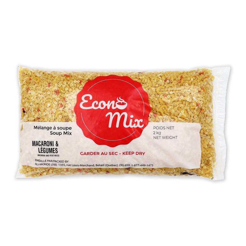 Mélange pour soupe macaroni au légume 2 kg