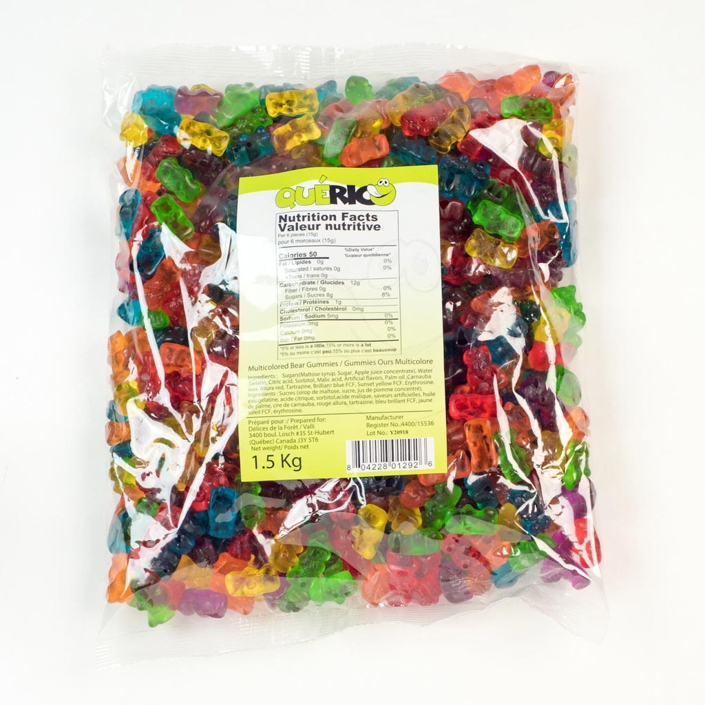 Multi Coloured Gummi Teddy Bear 1.5 kg