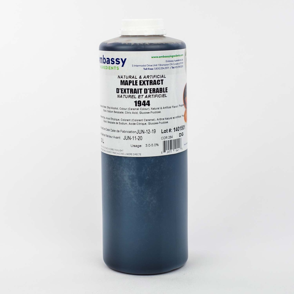 Extrait d'érable naturel et artificiel 1 L