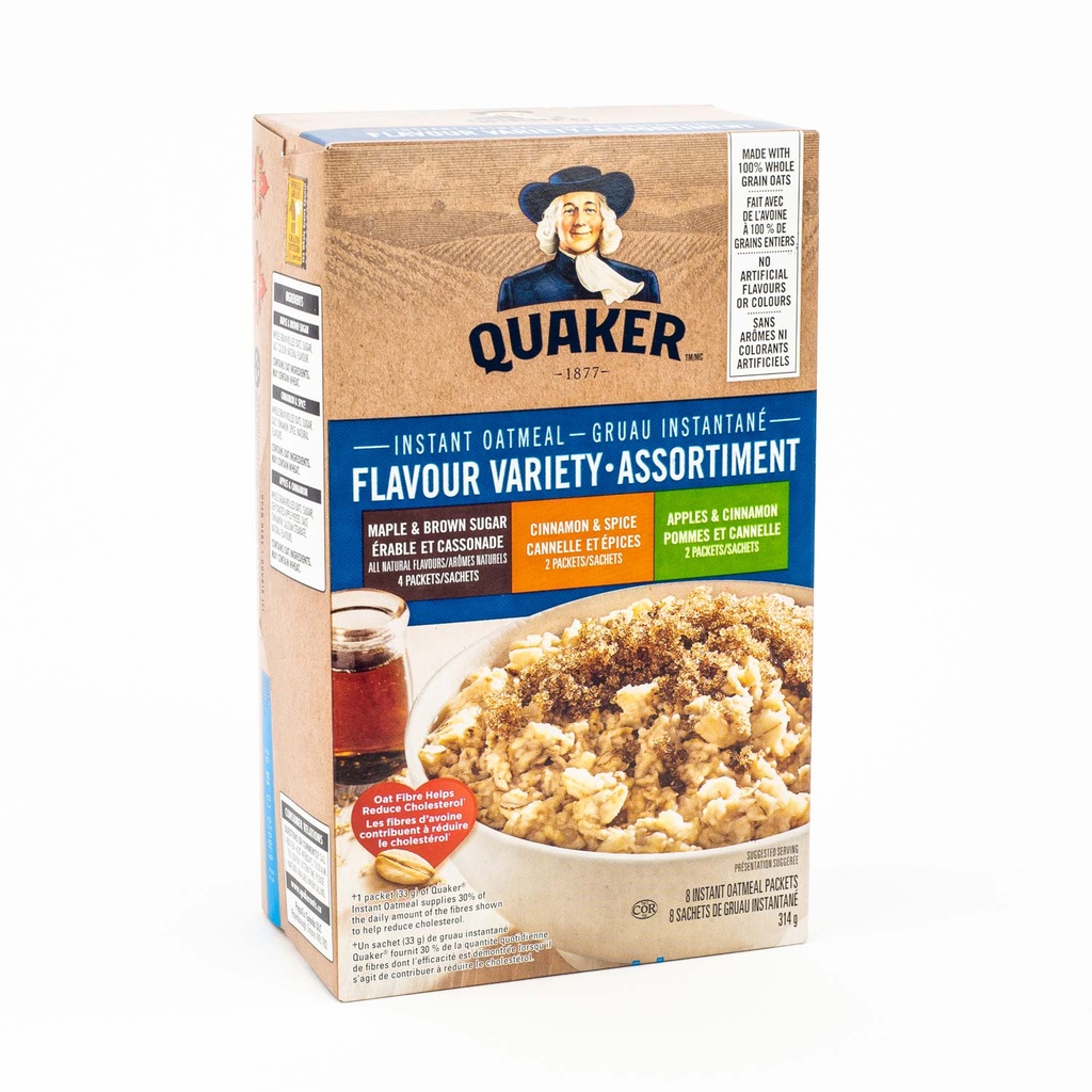 Gruau instantané 3 saveurs 314 g