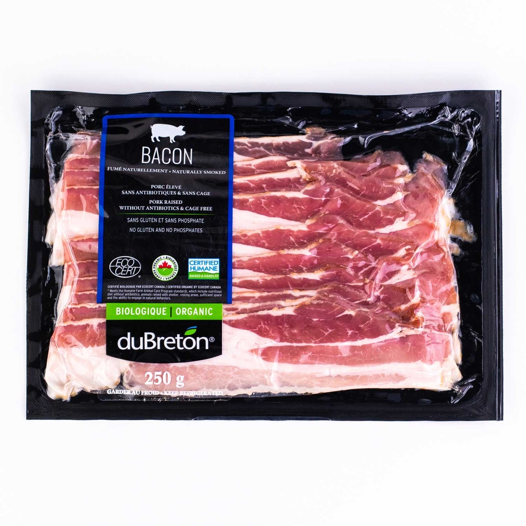 Organic Sliced Bacon 250 g