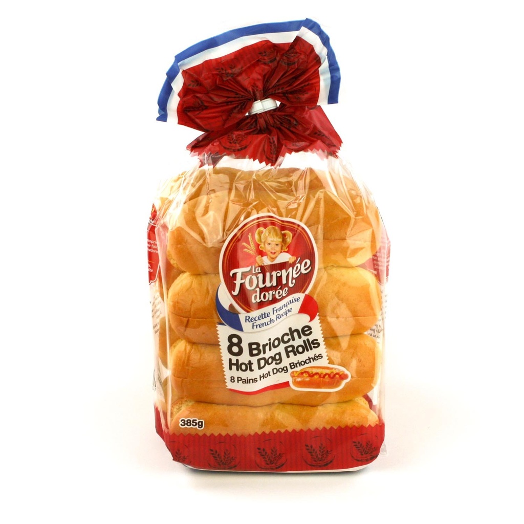 Puffed Hot Dog Bread x8