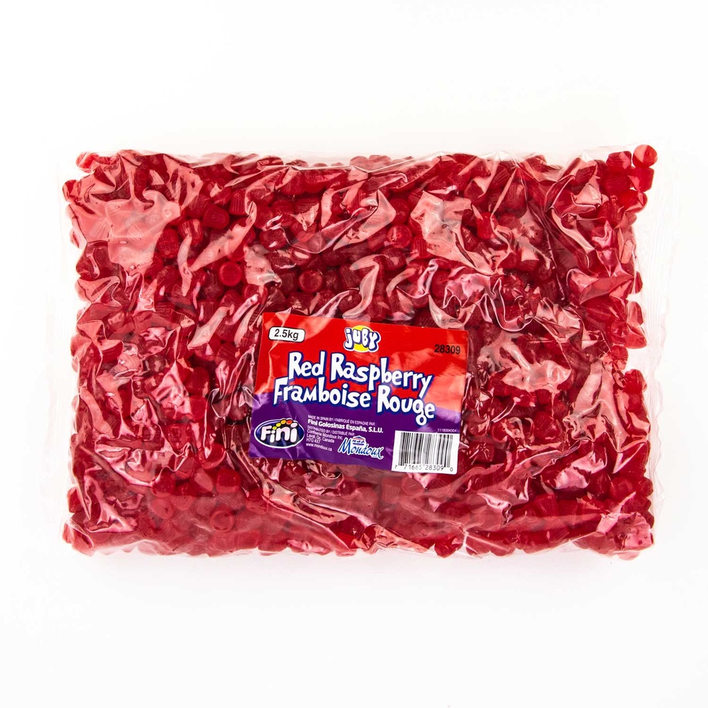 Bonbons framboises rouges 2,5 kg