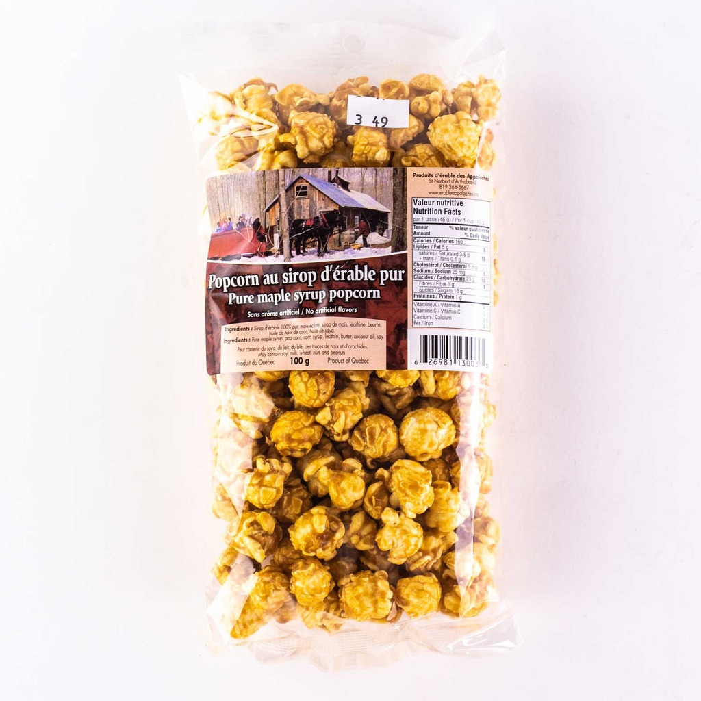 Maple Flavoured Popcorns from Quebec 100 g