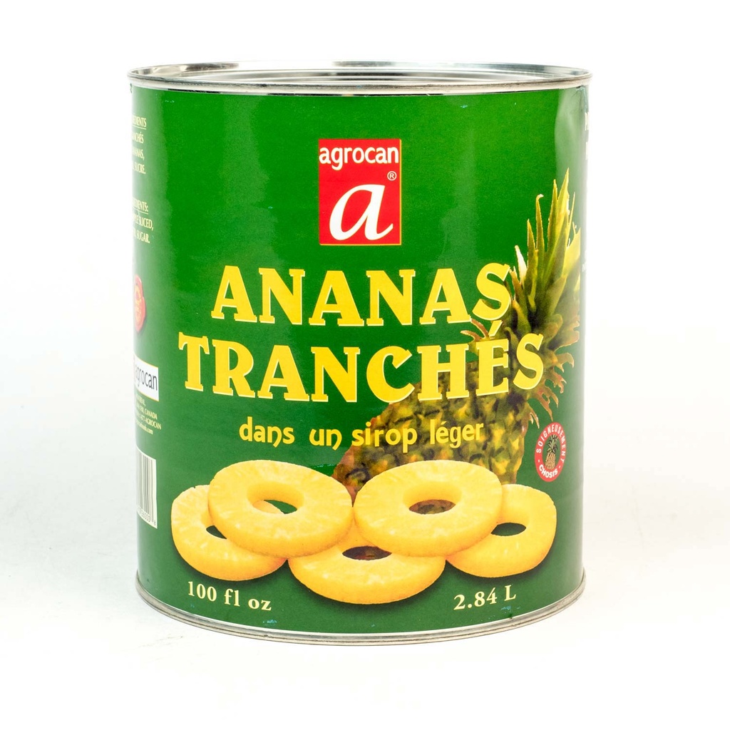 Ananas tranché dans un sirop léger 2,84 L