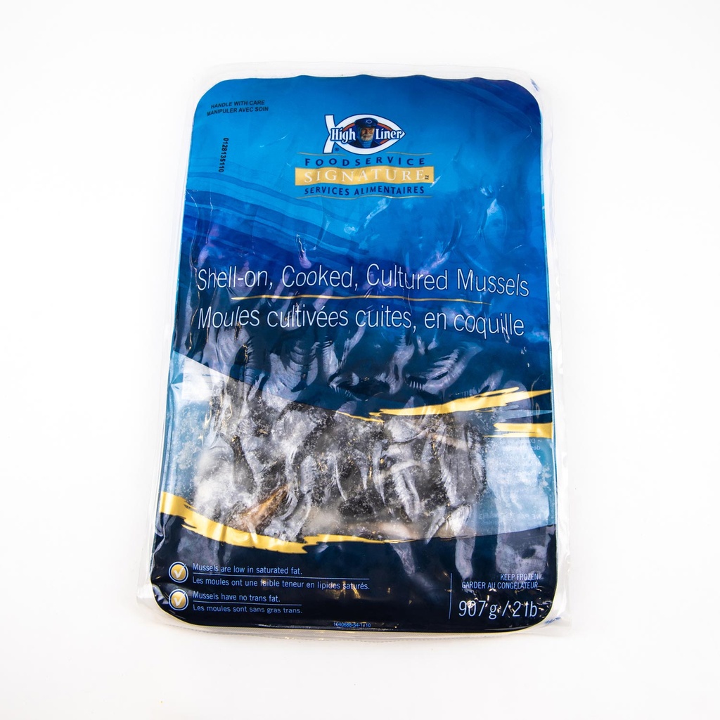 Shell-on Cooked Cultured Mussels 2 lb