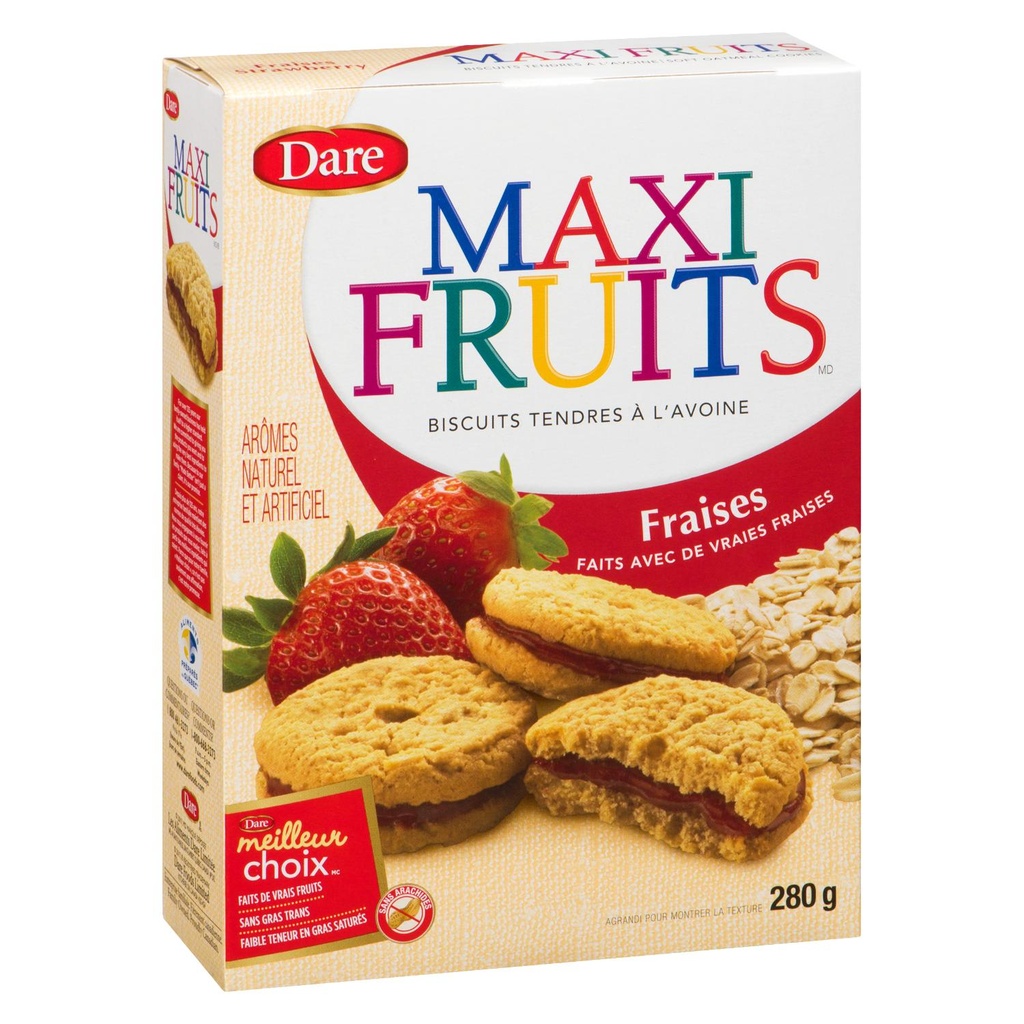 Biscuits tendre fraises 280 g