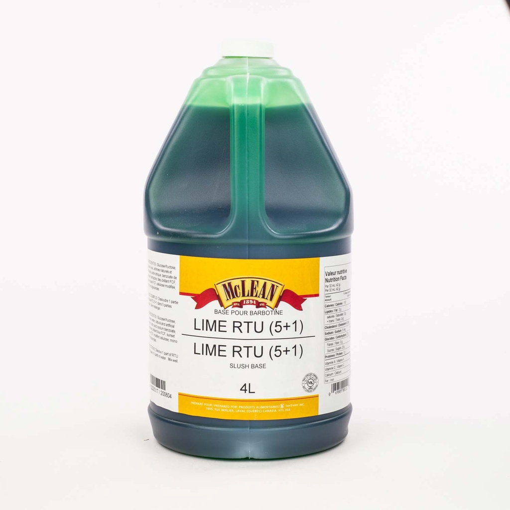 Lime Sirup Slush Base 4 L