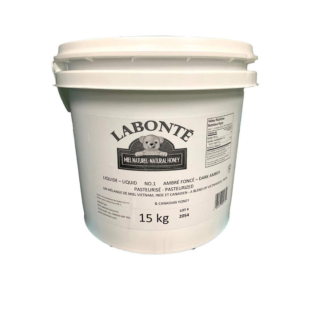 Light Amber Liquid Honey 15 kg
