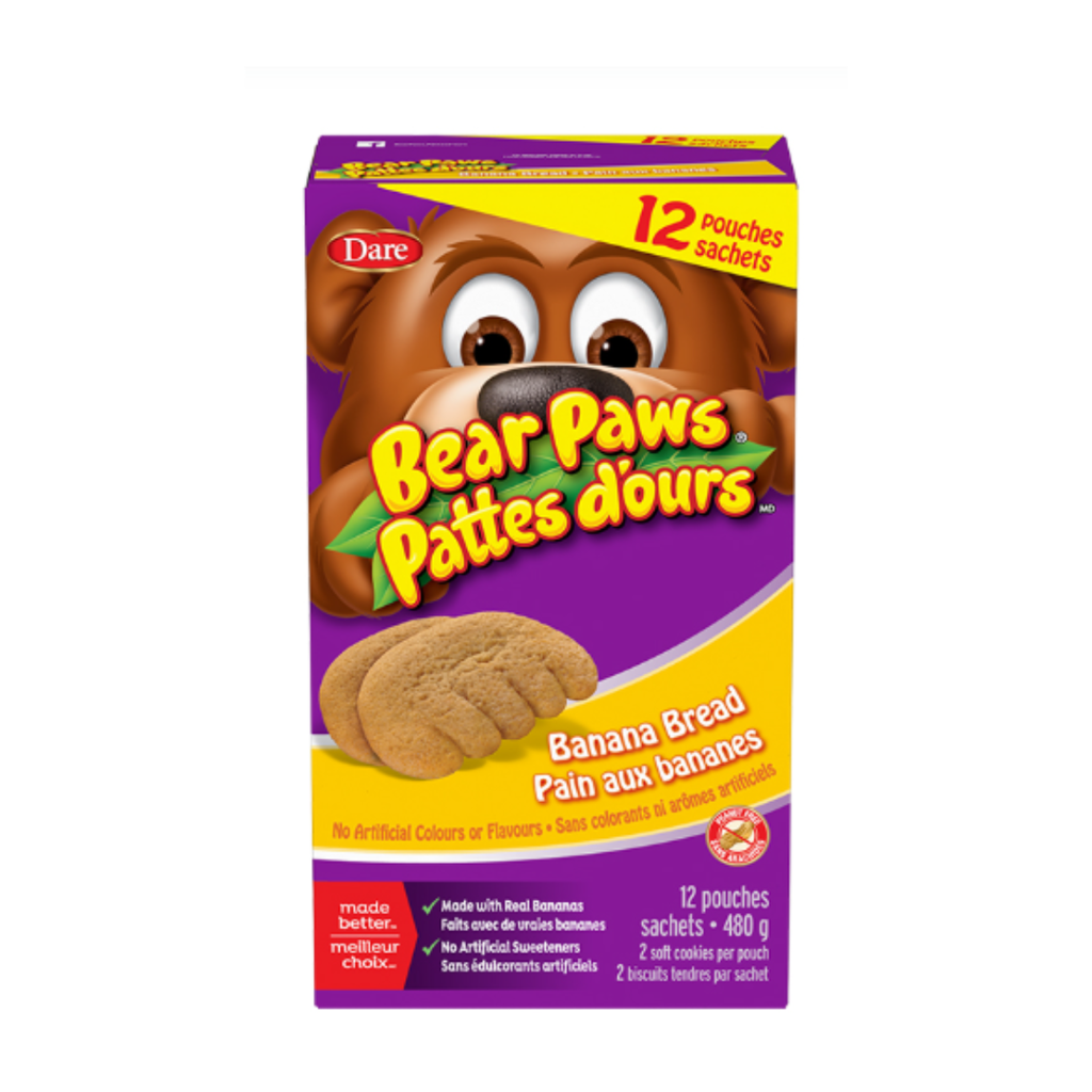 Biscuits pattes d'ours pain aux bananes 480 g
