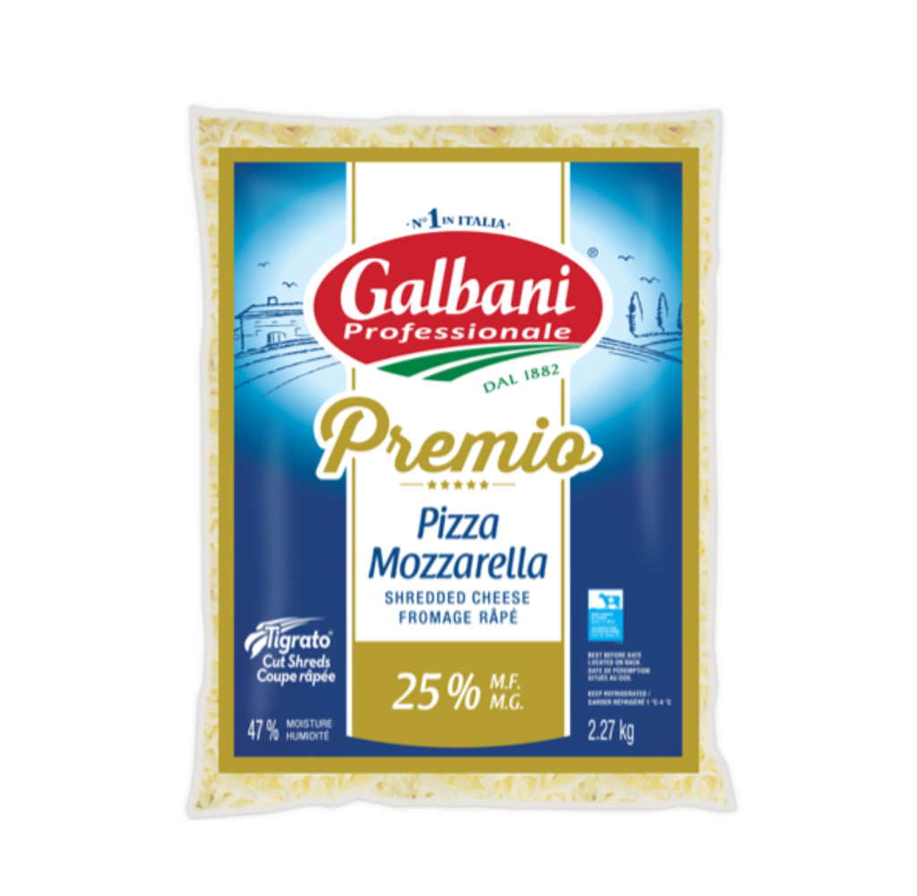 Grated 25% Galbani Premio Mozzarella 2,27 kg