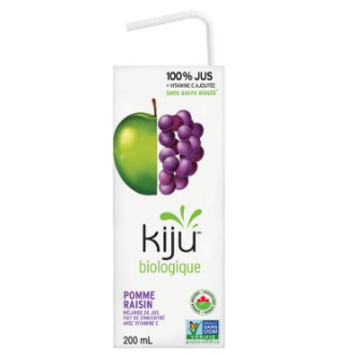 [AUB-2655] Organic apple and grappe juice