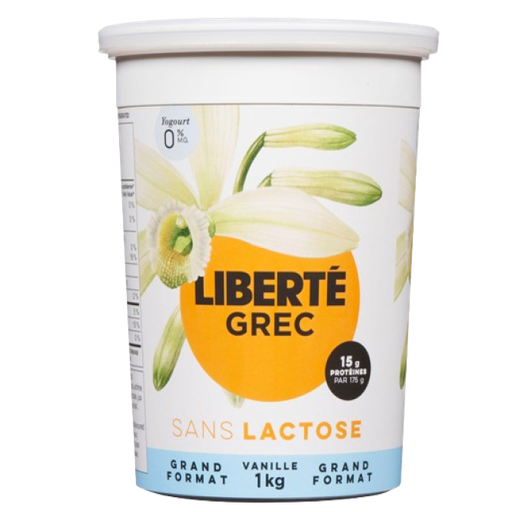 [AUB-17321] Yogourt grec 0% vanille sans lactose