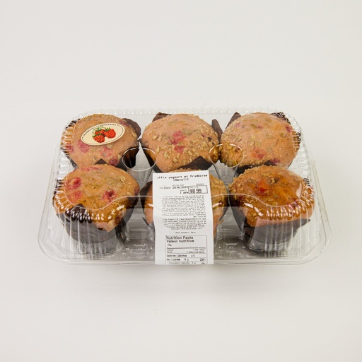 [MAY-02062] Muffin yogourt framboise x6