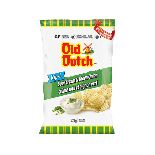 [MAY-14006] Sour Cream Grean Onion Rip-L Chips 220 g