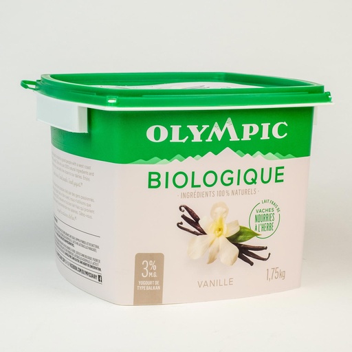 [MAY-24400] Yogourt vanille biologique 1,75 kg