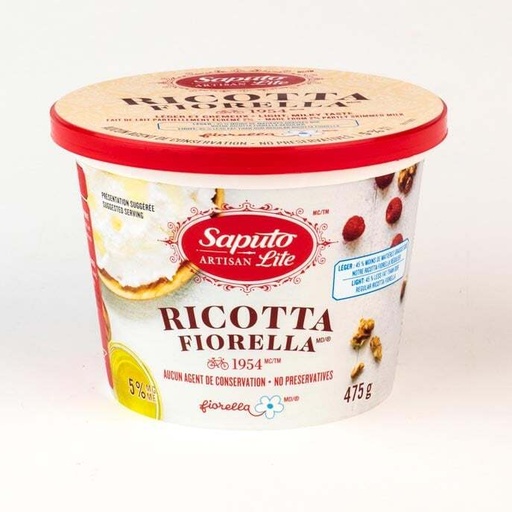 [MAY-31863] 5% Light Fiorella Ricotta 475 g