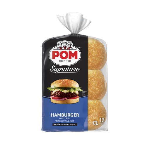 [MAY-32333] Sesame Jumbo Hamburger Buns x12