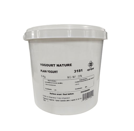 [MAY-33084] 2.5% Plain Yogurt 5 kg