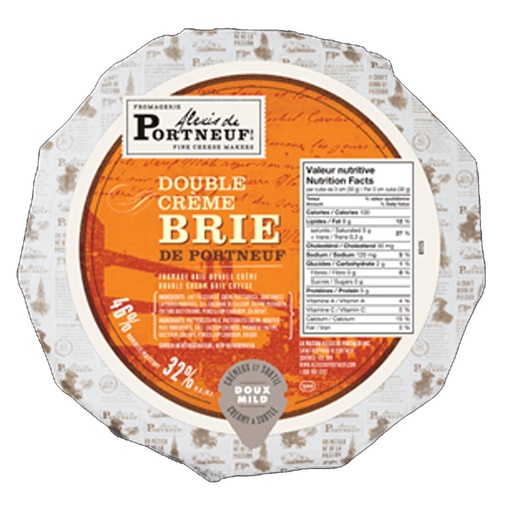 [MAY-37031] Double Cream Brie de Portneuf Wheel 2.5 kg