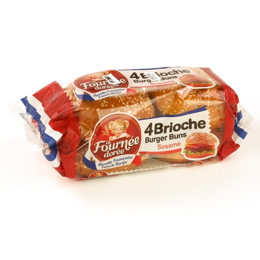 [MAY-38650] Pains hamburger au sésame briochés x4