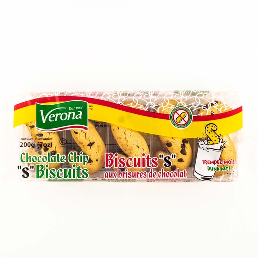 [MAY-44154] Biscuits S aux brisures de chocolat 200 g