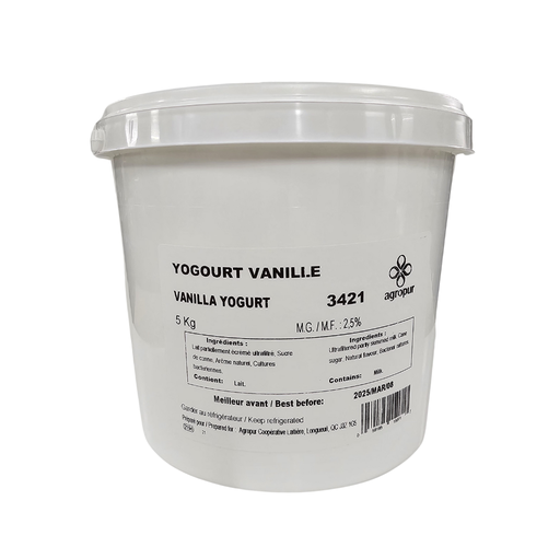 [MAY-46326] 2.5% Vanilla Yogurt 5 kg